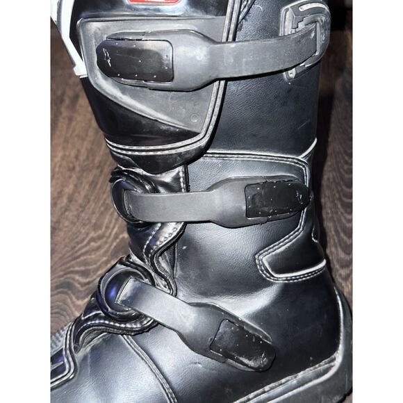 Alpinestars Youth Tech 3s Kids Motocross Dirt Bike Boots Kids Size 4 Black main image 12